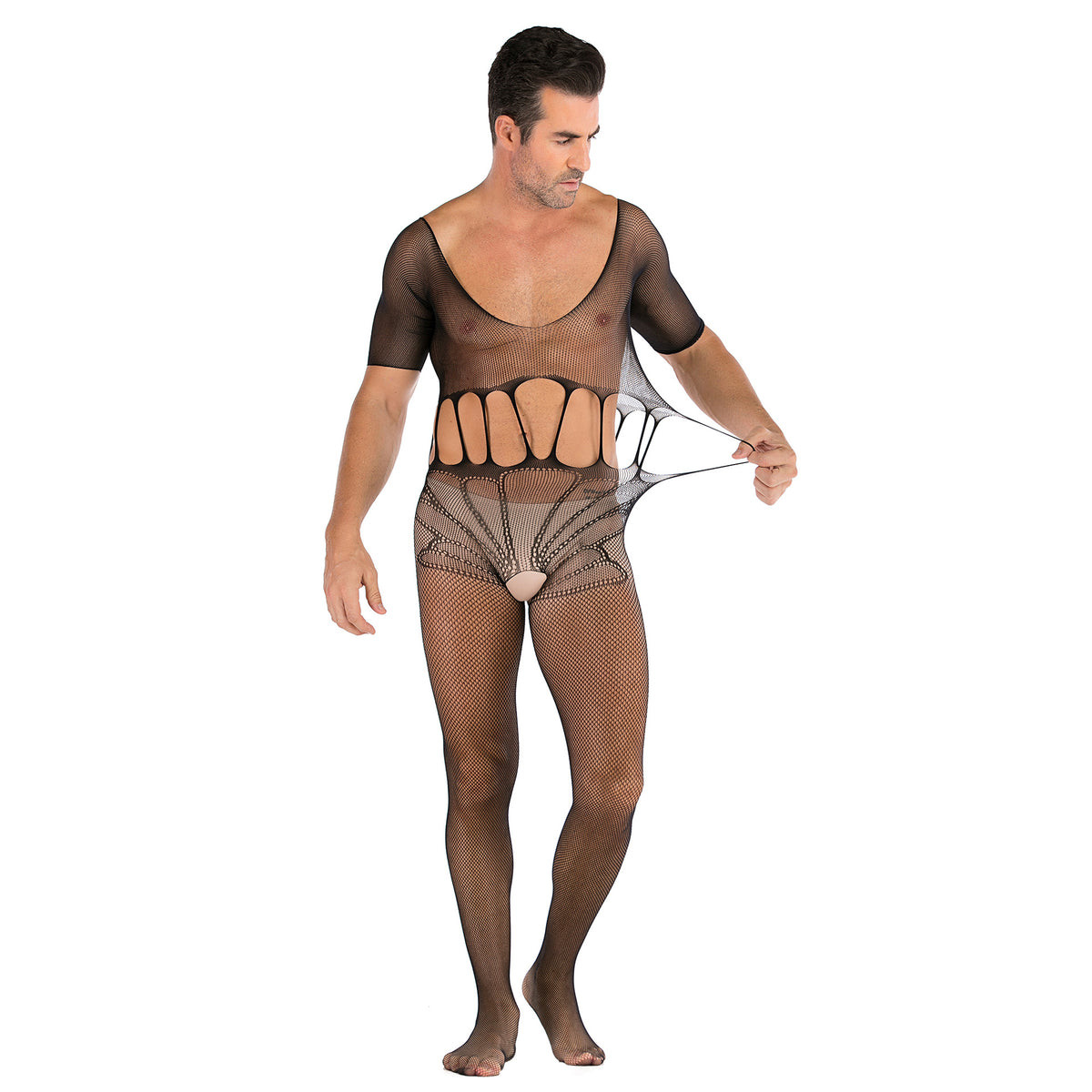 Men's Half Sleeve One Piece Underwear - BBCxMaster - Men's Half Sleeve One Piece Underwear - BBCxMaster