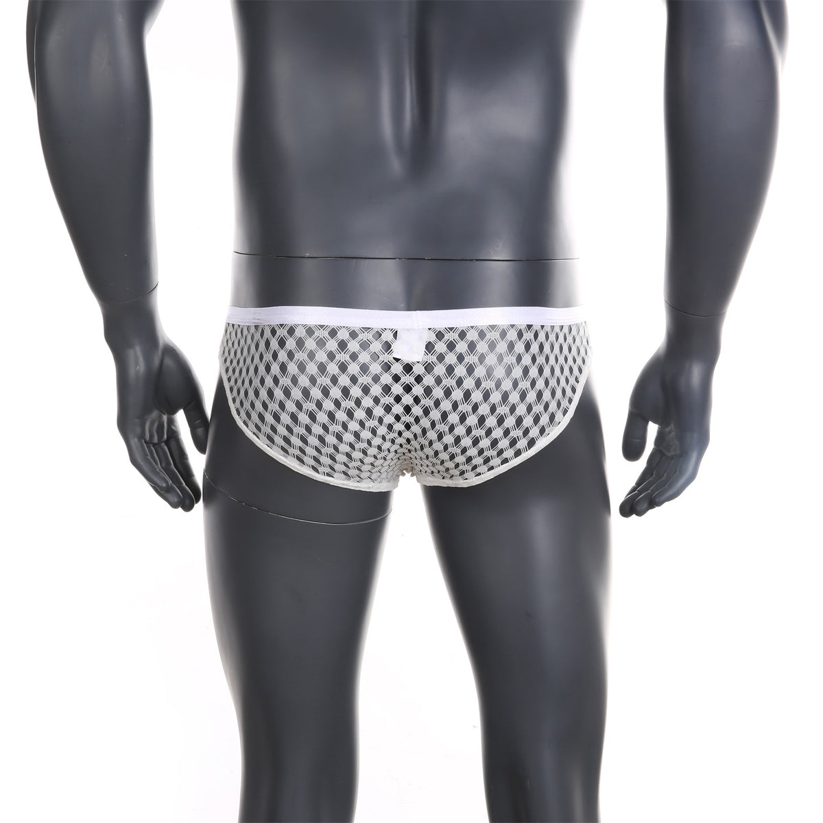 Underwear Men's Large Mesh Breathable Briefs Low Waist