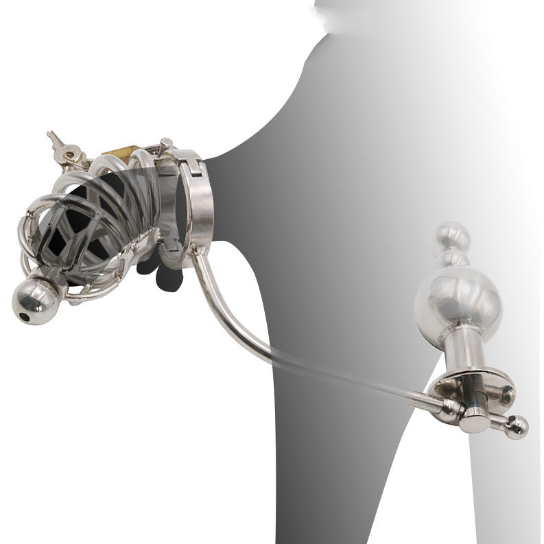 The Dominion Steel Chastity Cage Set - BBCxMaster - The Dominion Steel Chastity Cage Set - BBCxMaster