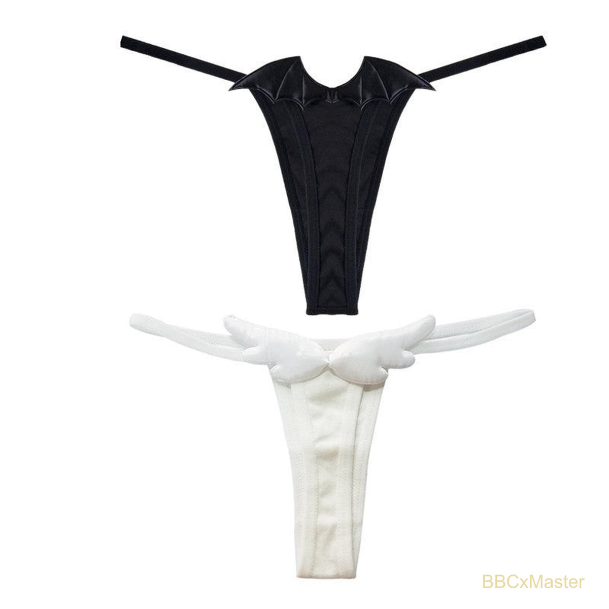 Angel Black White Devil Wings Underwear - BBCxMaster - Angel Black White Devil Wings Underwear - BBCxMaster