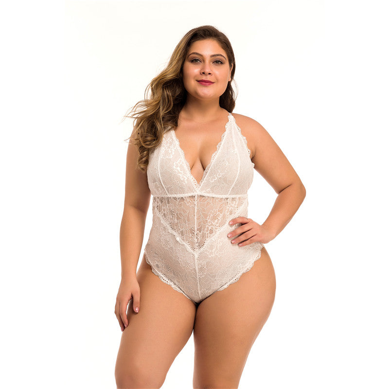 Plus Size Lace Meshsexy Lingerie - BBCxMaster - Plus Size Lace Meshsexy Lingerie - BBCxMaster