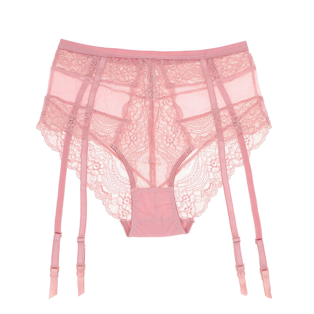 Sexy transparent lace garter pants - BBCxMaster - Sexy transparent lace garter pants - Pink / XL - BBCxMaster