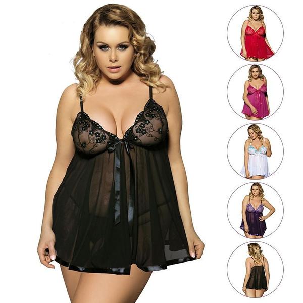 Women Sexy Lingerie Big Code 6XL Sleepwear Sleepdress - BBCxMaster - Women Sexy Lingerie Big Code 6XL Sleepwear Sleepdress - BBCxMaster