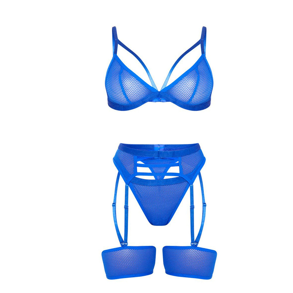 European And American Women's Lace Sling Set Three-piece Suit