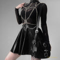 Chain Link PU Leather Collar - BDSM Collar - BBCxMaster - Chain Link PU Leather Collar - BDSM Collar - BBCxMaster