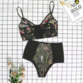Embroidered Mesh Suit See-through Three-point Sexy Underwear - Adult A - BBCxMaster - Embroidered Mesh Suit See-through Three-point Sexy Underwear - Adult A - Black / S - BBCxMaster