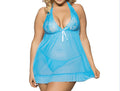 Lace Temptation Transparent Lace Skirt Foreign Trade Wholesale Plus Si - BBCxMaster - Lace Temptation Transparent Lace Skirt Foreign Trade Wholesale Plus Si - Blue / S - BBCxMaster