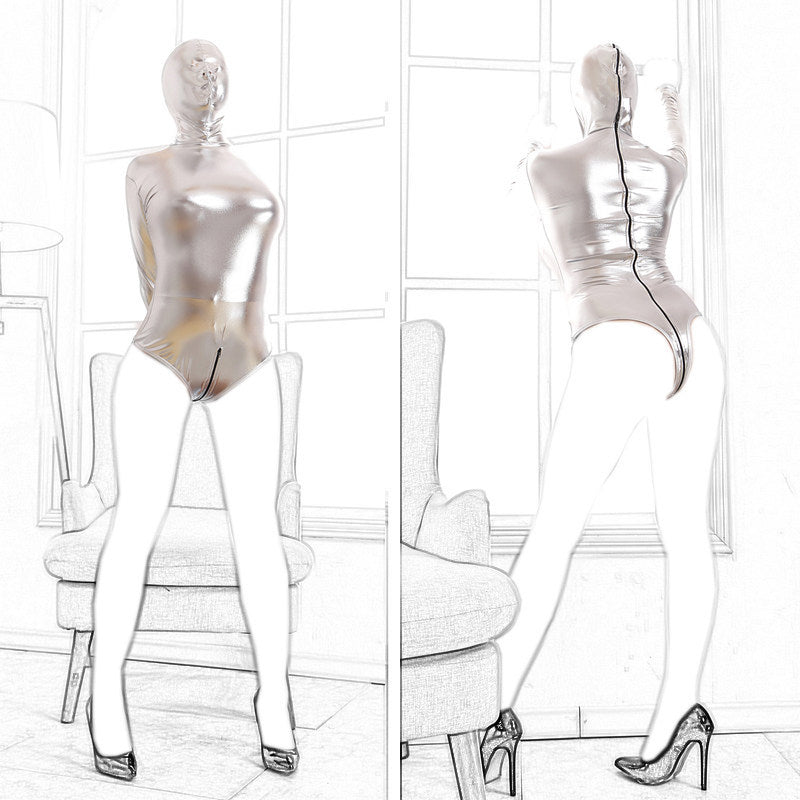 Tight-fitting Queen-fit One-piece Sexy Leather Pants Tight-fitting