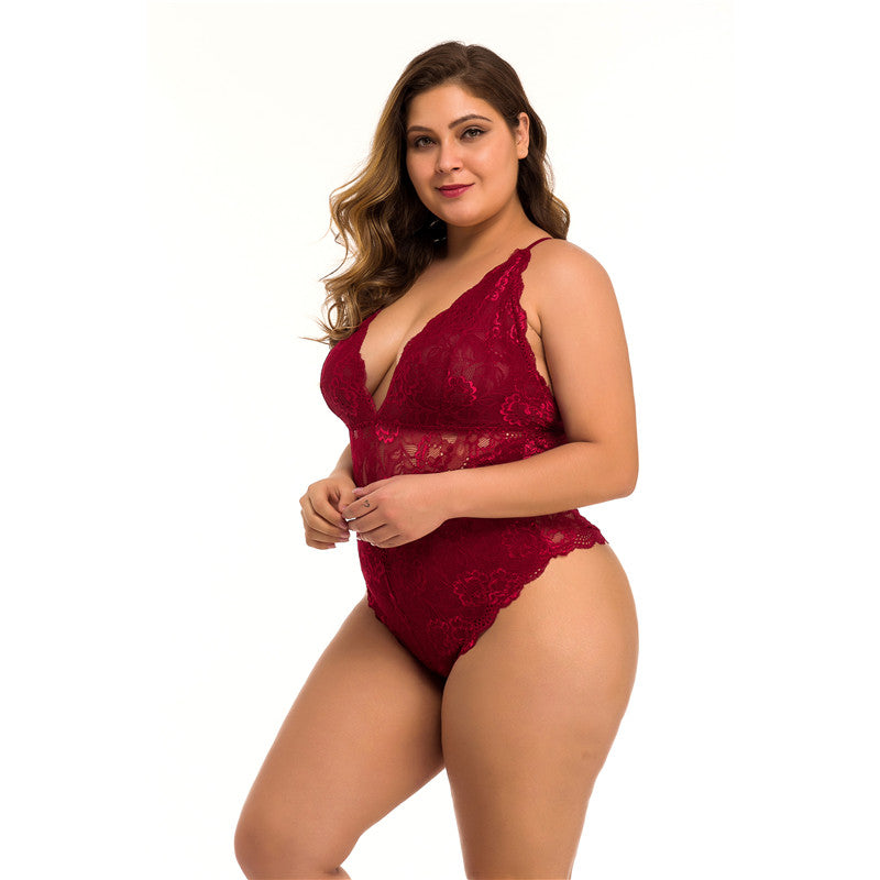 Plus Size Lace Meshsexy Lingerie - BBCxMaster - Plus Size Lace Meshsexy Lingerie - BBCxMaster