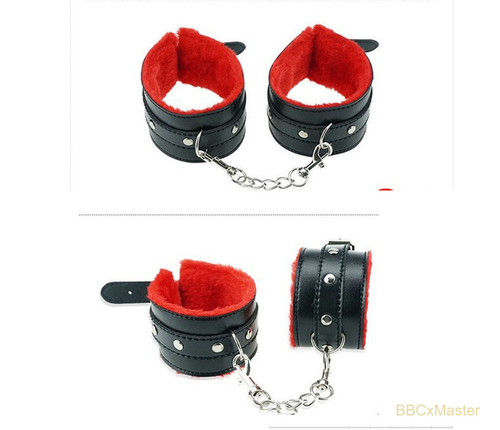8-Piece Plush Bondage Restraint Set - Restraints - BBCxMaster - 8-Piece Plush Bondage Restraint Set - Restraints - BBCxMaster