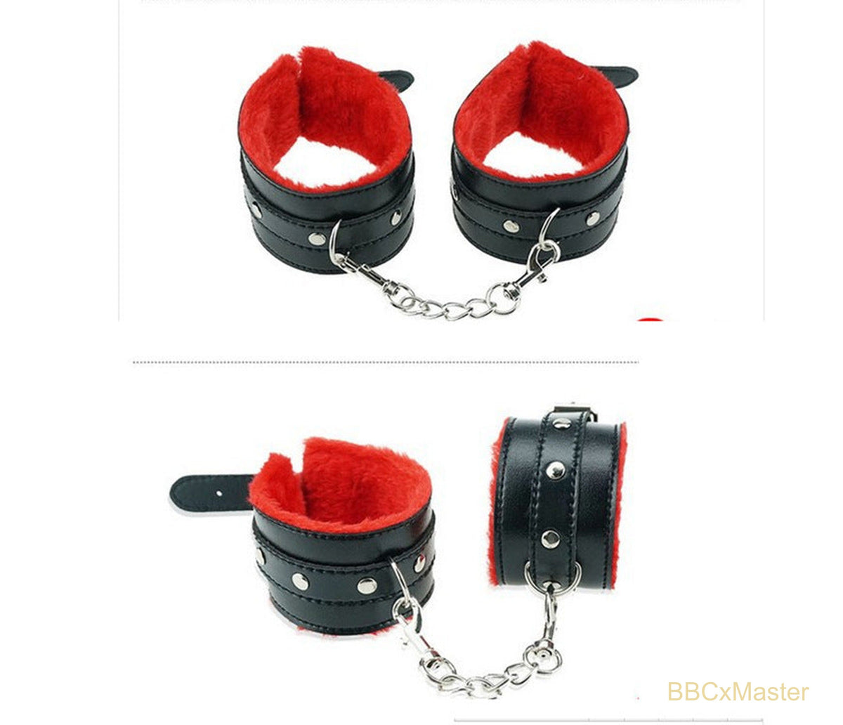 8-Piece Plush Bondage Restraint Set - Restraints - BBCxMaster - 8-Piece Plush Bondage Restraint Set - Restraints - BBCxMaster