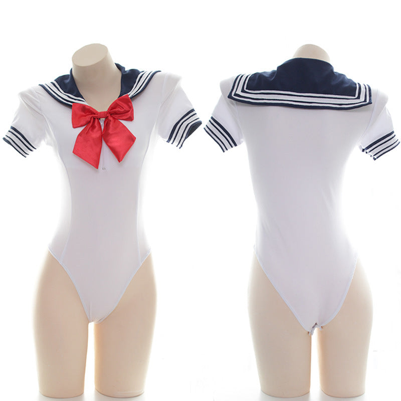 Ladies Sailor Suit Bodysuit - BBCxMaster - Ladies Sailor Suit Bodysuit - White / One size - BBCxMaster