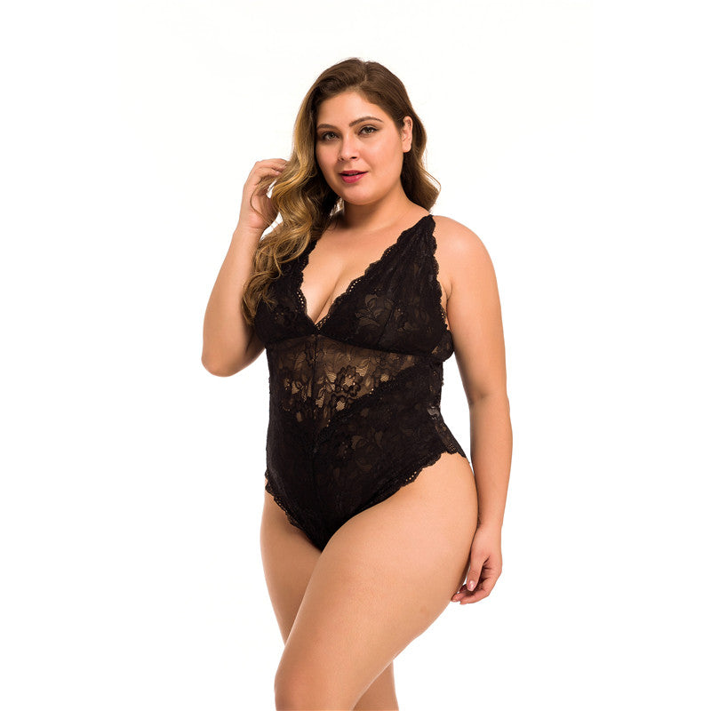Plus Size Lace Meshsexy Lingerie - BBCxMaster - Plus Size Lace Meshsexy Lingerie - BBCxMaster