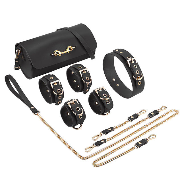 Couple Leather Binding Suit Restraint