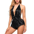 Sexy Lace Satin Silk Lingerie Nightwear - BBCxMaster - Sexy Lace Satin Silk Lingerie Nightwear - Black / XXL - BBCxMaster