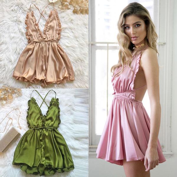 Women Sexy Sleepwear Style Jumpsuit Rompers Clubwear Playsuit Trousers - BBCxMaster - Women Sexy Sleepwear Style Jumpsuit Rompers Clubwear Playsuit Trousers - BBCxMaster