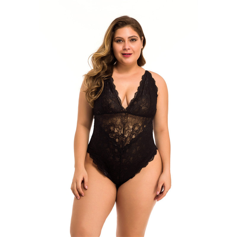 Plus Size Lace Meshsexy Lingerie - BBCxMaster - Plus Size Lace Meshsexy Lingerie - BBCxMaster