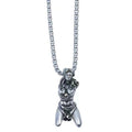 Men BDSM-inspired Kinky Pendant Necklace, Copper With Silver Plating, BBCxMaster - Men BDSM-inspired Kinky Pendant Necklace, Copper With Silver Plating, Pendant with 45cm Chain - BBCxMaster