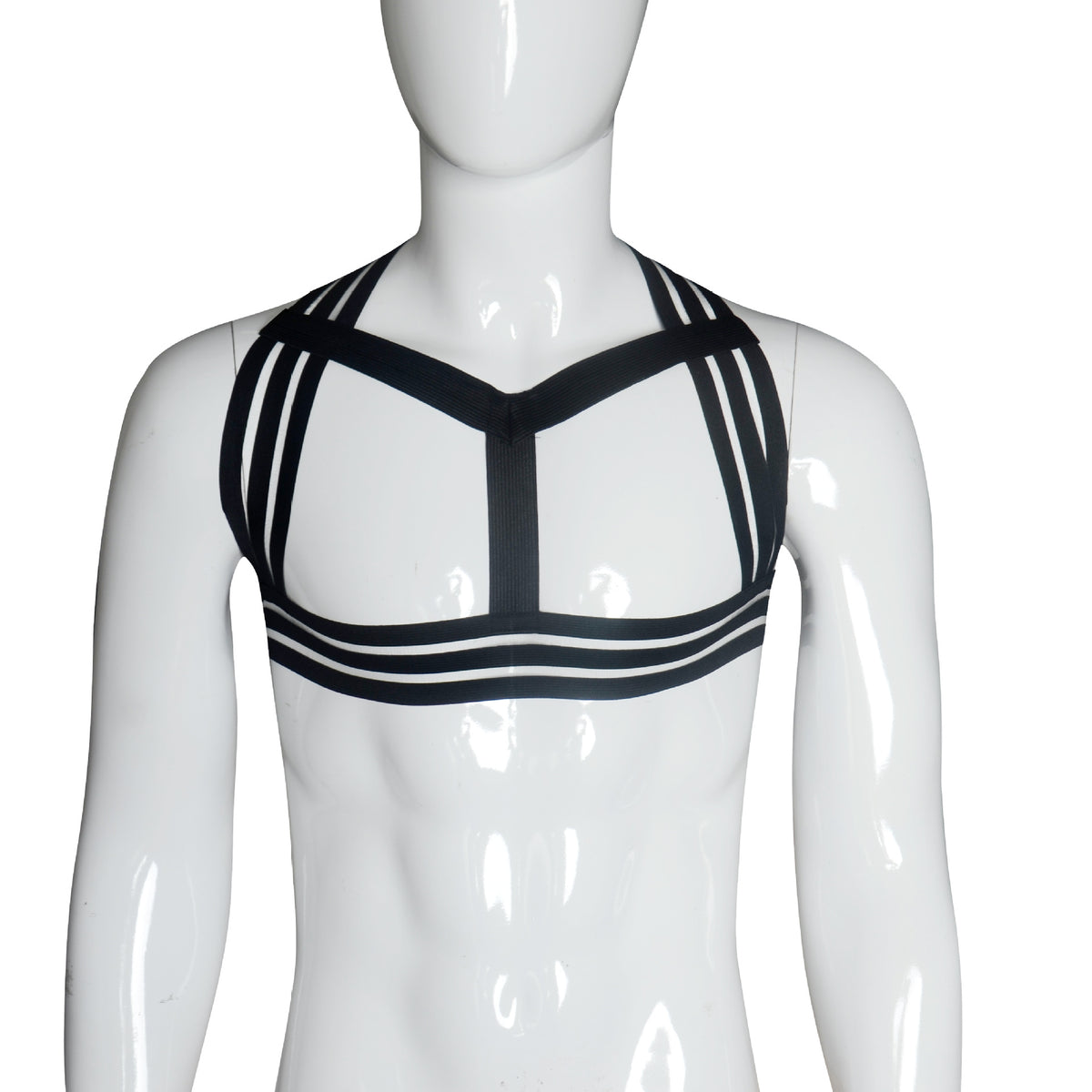 Sexy lingerie men's elastic straps short tops - BBCxMaster - Sexy lingerie men's elastic straps short tops - black / Uniform code - BBCxMaster
