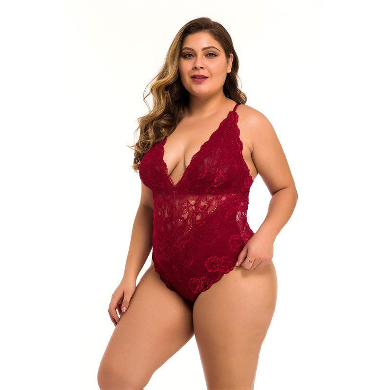 Plus Size Lace Mesh Sexy Lingerie - 5 Color Options - BBCxMaster - Plus Size Lace Mesh Sexy Lingerie - 5 Color Options - BBCxMaster