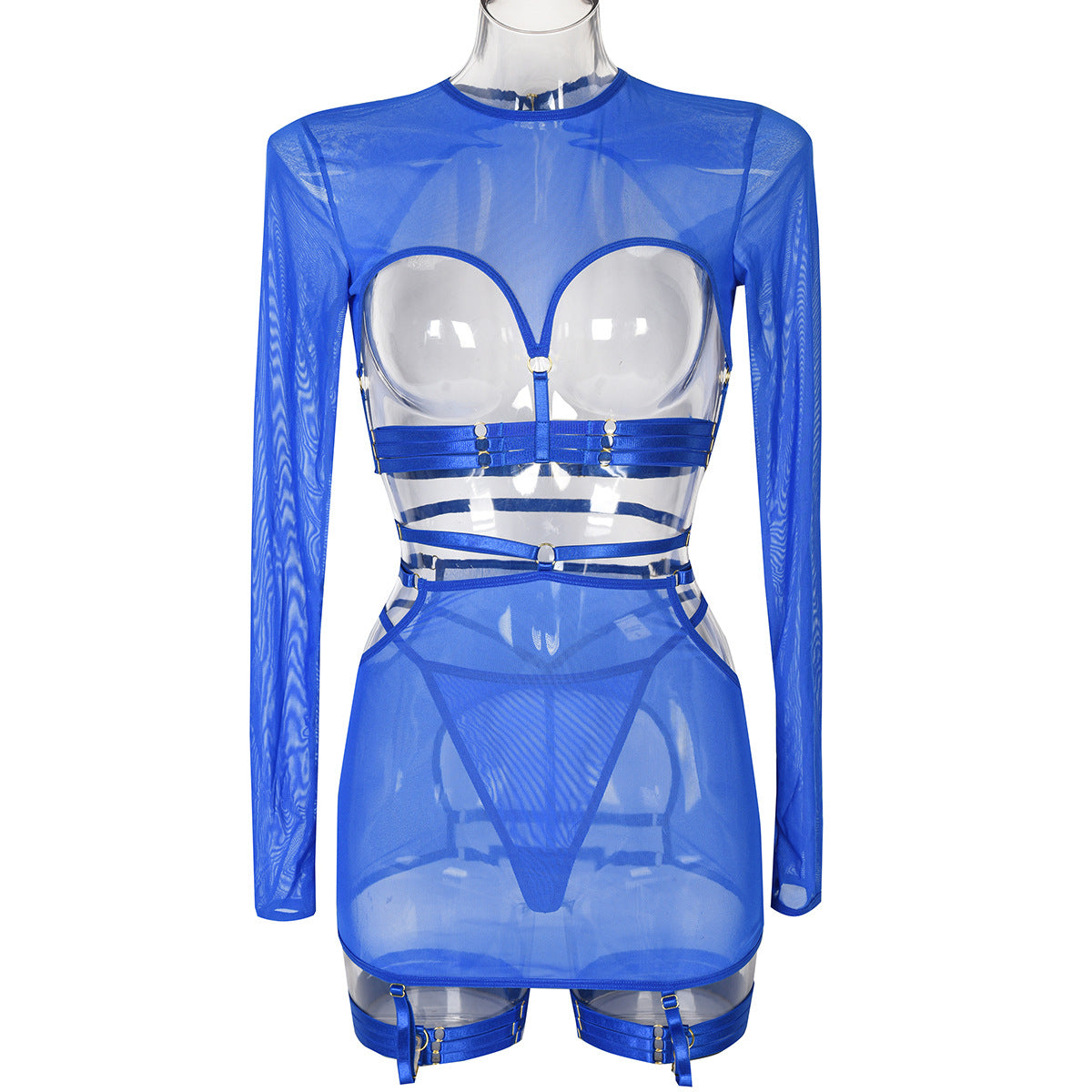 Women's Cutout Lace-up Personalized Long-sleeved Suit
