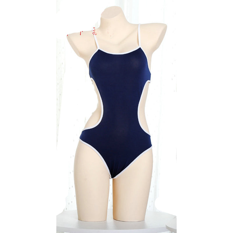Sexy Cut-Out One Piece Swimsuit Bodysuit for Women - BBCxMaster - Sexy Cut-Out One Piece Swimsuit Bodysuit for Women - Navy Blue / One Size - BBCxMaster