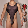Men's Suspender Jumpsuit Transparent Ring Underwear - BBCxMaster - Men's Suspender Jumpsuit Transparent Ring Underwear - BBCxMaster