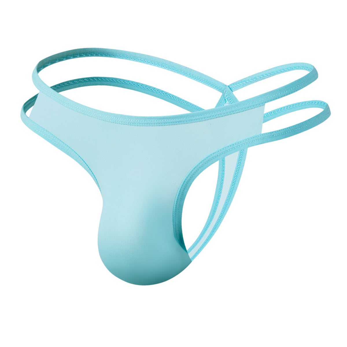 Men's Sheer Low-Waist Thong – 7 Color Options - BBCxMaster - Men's Sheer Low-Waist Thong – 7 Color Options - Light Blue / S - BBCxMaster