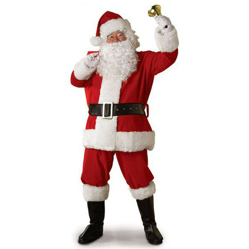 Plus Size Santa Claus Costume For Adults Men Women Christmas Carnival - BBCxMaster - Plus Size Santa Claus Costume For Adults Men Women Christmas Carnival - Red / XXL - BBCxMaster