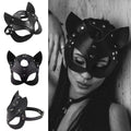Leather Mask Women Sexy Half Face Mask Half Face Mask Cosplay Costume Accessories Halloween Masquera