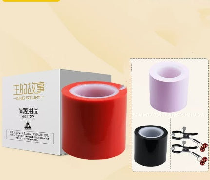 Premium Bondage Tape Roll – Self-Adhesive Bondage Wrap (10m) - Bondage - BBCxMaster - Premium Bondage Tape Roll – Self-Adhesive Bondage Wrap (10m) - Bondage - Set3 - BBCxMaster