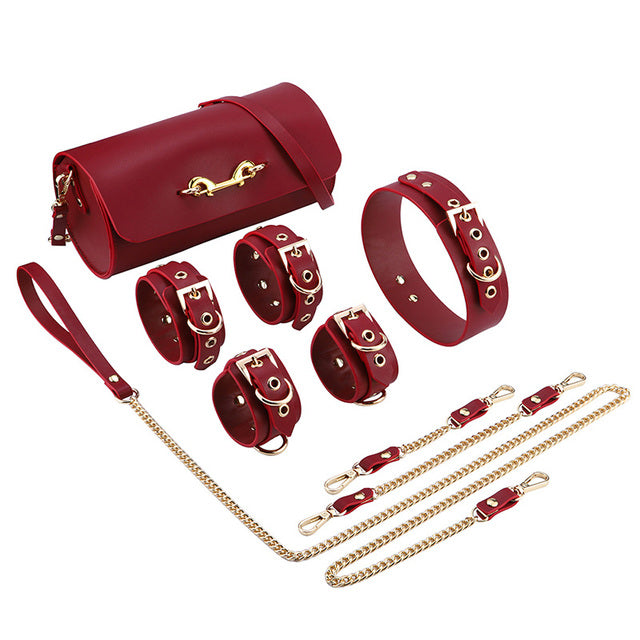 Couple Leather Binding Suit Restraint