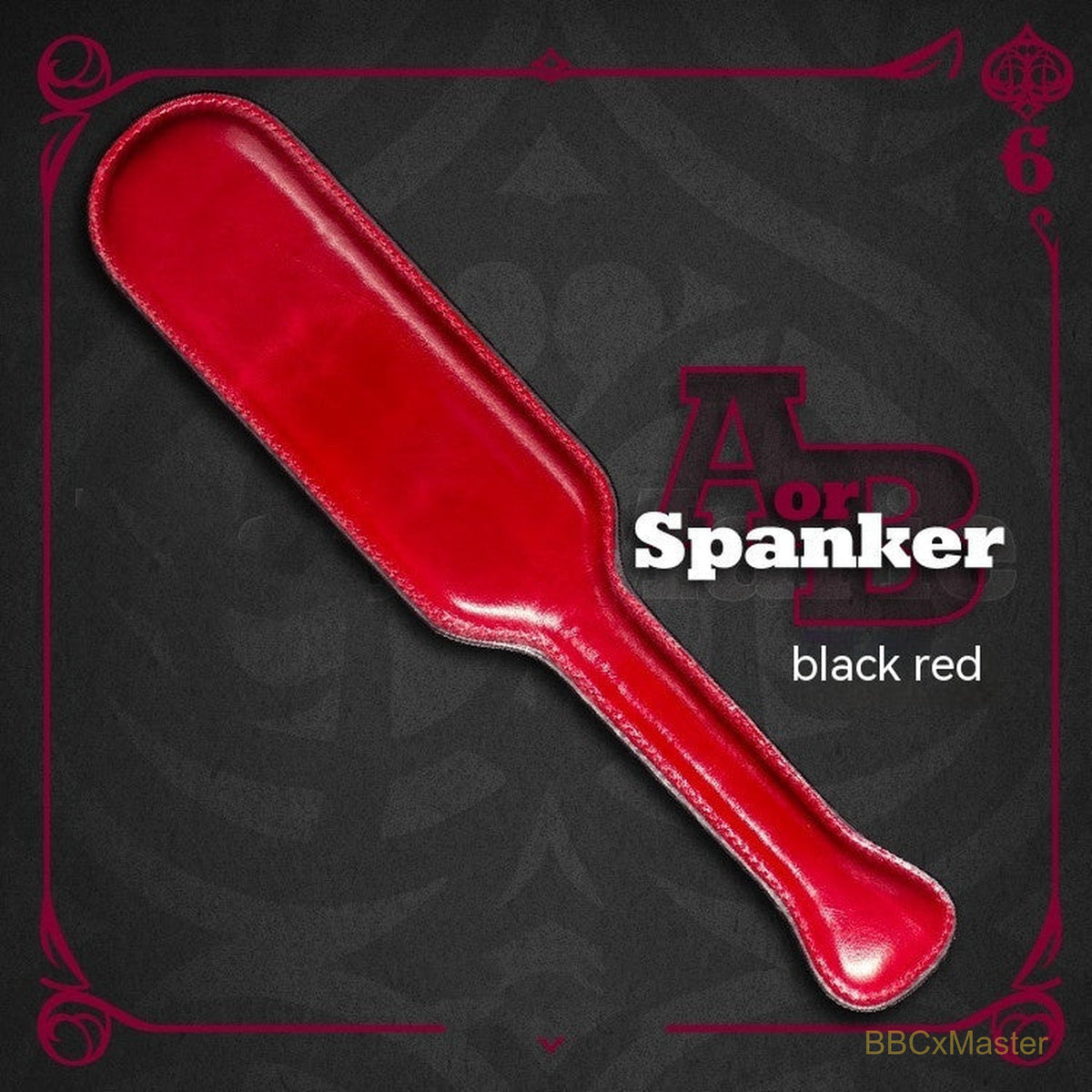 Double Sided Leather Racket Toy - BBCxMaster - Double Sided Leather Racket Toy - Red - BBCxMaster
