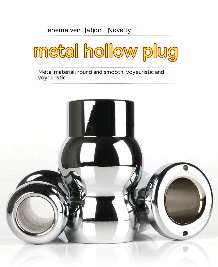 Metal Hollow Enema Back Court Flushing Vaginal Speculum