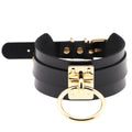 Round metal BDSM restraint collar - BDSM Collar - BBCxMaster - Round metal BDSM restraint collar - BDSM Collar - Black - BBCxMaster