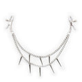 Nail Chain Clip Milk Women's Toy - BBCxMaster - Nail Chain Clip Milk Women's Toy - Spike Nipple Clamp - BBCxMaster