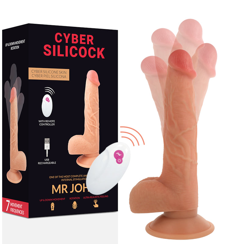 Cyber Silicock - Remote Control Realistic MR John 23.88 Cm -o- 4.3 Cm - BBCxMaster - Cyber Silicock - Remote Control Realistic MR John 23.88 Cm -o- 4.3 Cm - Default - BBCxMaster