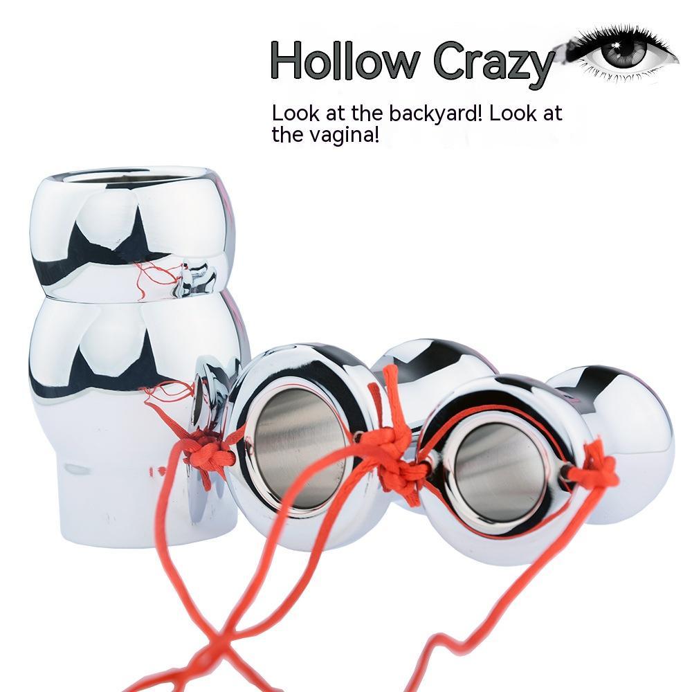 Metal Hollow Enema Back Court Flushing Vaginal Speculum