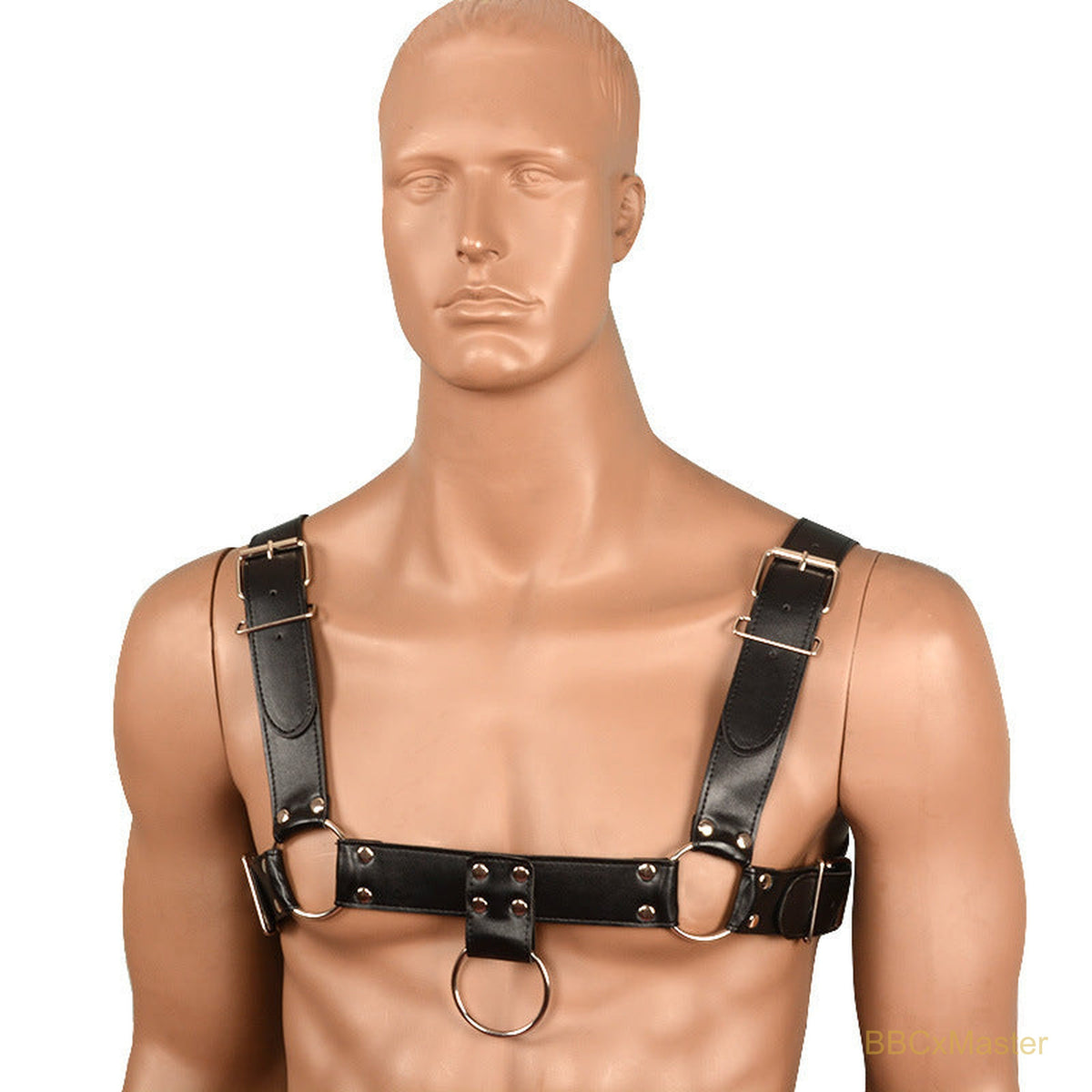 Leather Restraint Bodysuit - Restraints - BBCxMaster - Leather Restraint Bodysuit - Restraints - Black - BBCxMaster