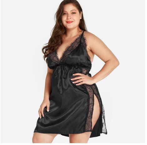 Sexy Underwear Allure Backless Suspender Lace Suit - BBCxMaster - Sexy Underwear Allure Backless Suspender Lace Suit - Black / 3XL - BBCxMaster