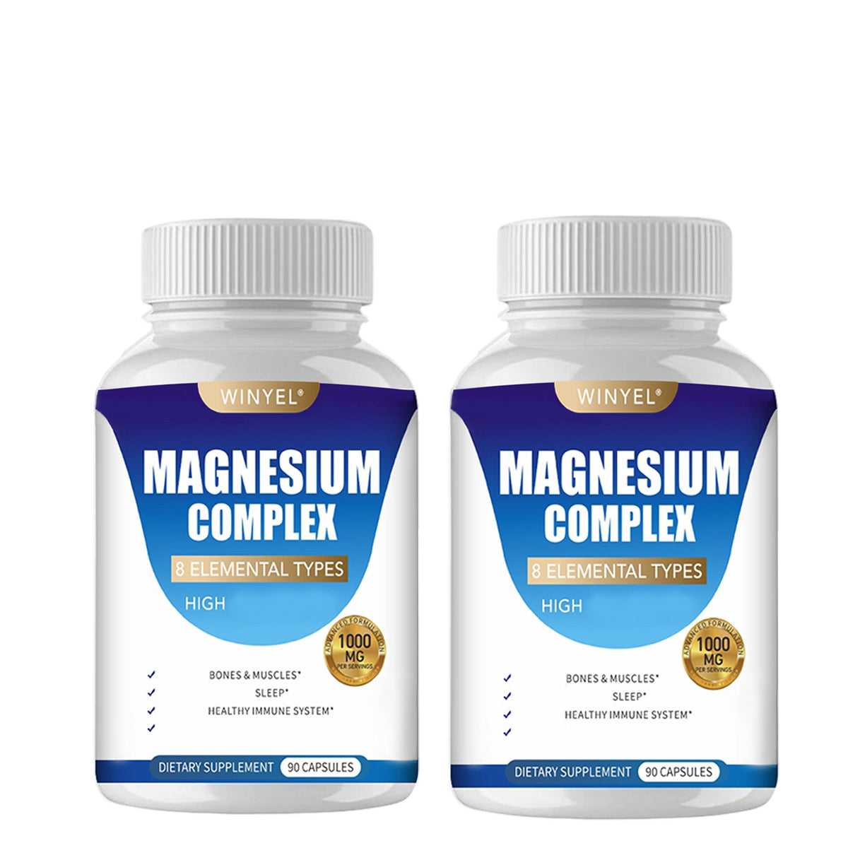 MAGNESIUM COMPLEX Wellness Capsules With Malate & Glycinate And 8 ELEM - BBCxMaster - MAGNESIUM COMPLEX Wellness Capsules With Malate & Glycinate And 8 ELEM - 2 PCS - BBCxMaster