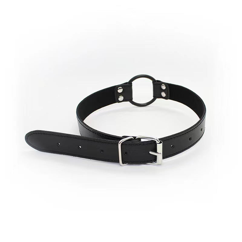 Black Leather Couple Training Passion Toy