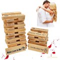 Couple Game Night Intimacy Block Tower Jenga Game Valentine Tumbling T - BBCxMaster - Couple Game Night Intimacy Block Tower Jenga Game Valentine Tumbling T - BBCxMaster