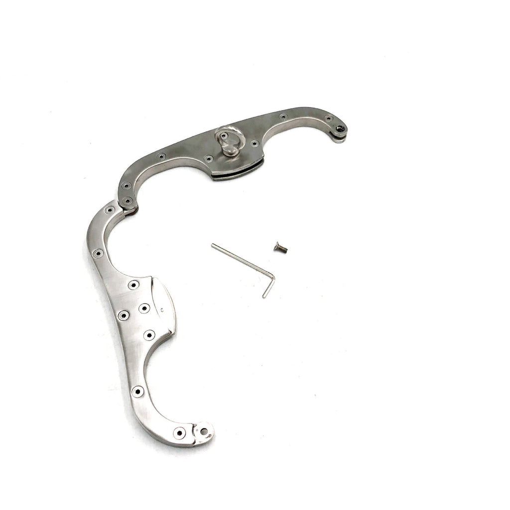 Stainless Steel Heavy Classical Fixed Handcuffs - Restraints - BBCxMaster - Stainless Steel Heavy Classical Fixed Handcuffs - Restraints - BBCxMaster