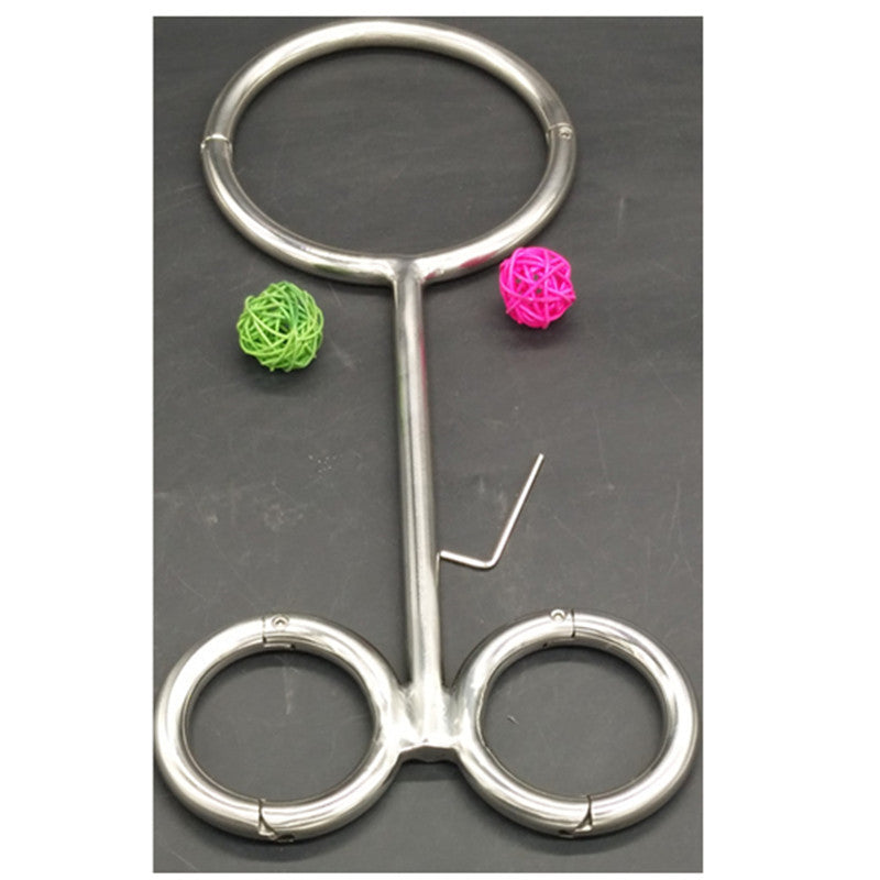 Stainless Steel Locking Ankle & Wrist Cuffs - Restraints - BBCxMaster - Stainless Steel Locking Ankle & Wrist Cuffs - Restraints - BBCxMaster