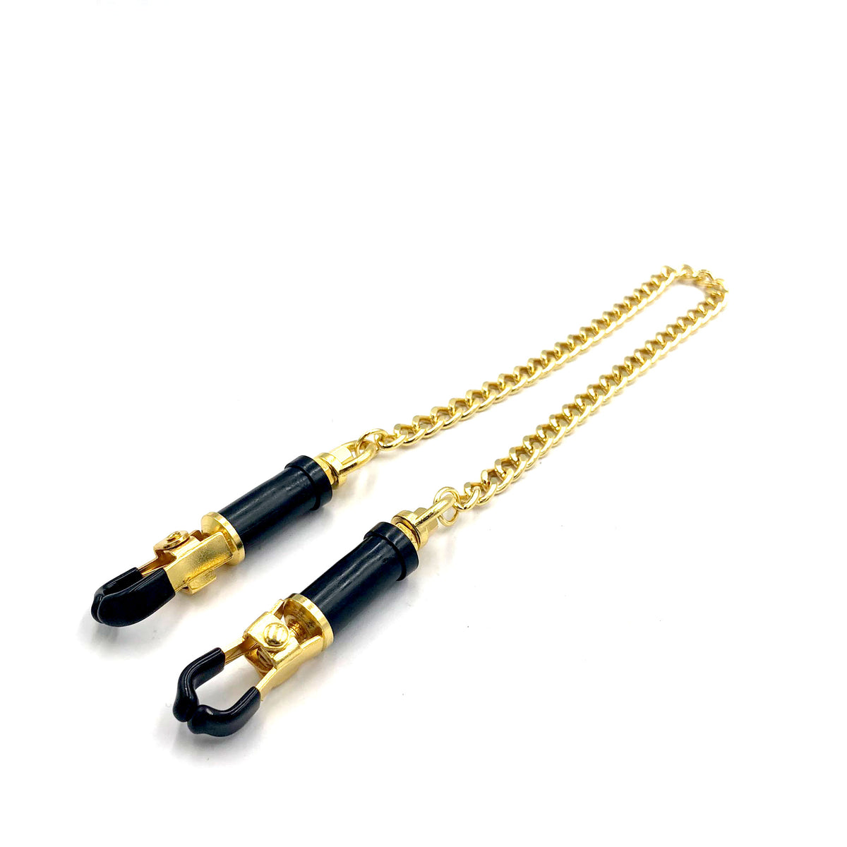 Heavy Metal Force Nipple Clamp – Stainless Steel, Silver/Black/Gold - BBCxMaster - Heavy Metal Force Nipple Clamp – Stainless Steel, Silver/Black/Gold - Gold - BBCxMaster