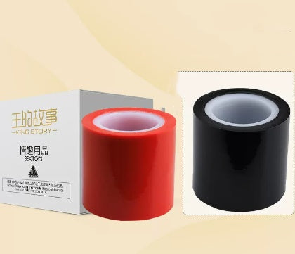 Premium Bondage Tape Roll – Self-Adhesive Bondage Wrap (10m) - Bondage - BBCxMaster - Premium Bondage Tape Roll – Self-Adhesive Bondage Wrap (10m) - Bondage - Tape Red and Black Set1 - BBCxMaster