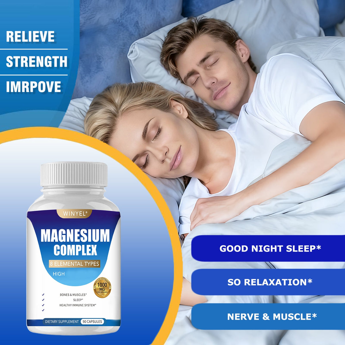 MAGNESIUM COMPLEX Wellness Capsules With Malate & Glycinate And 8 ELEM - BBCxMaster - MAGNESIUM COMPLEX Wellness Capsules With Malate & Glycinate And 8 ELEM - BBCxMaster