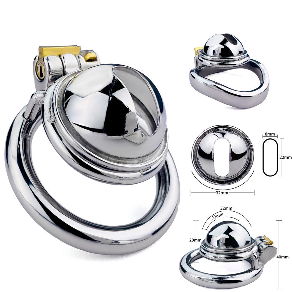 Compact Miniature Chastity Lock Stainless Steel Metal