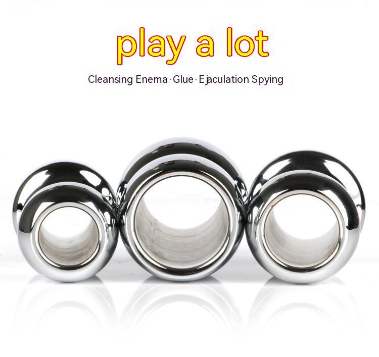 Metal Hollow Enema Back Court Flushing Vaginal Speculum